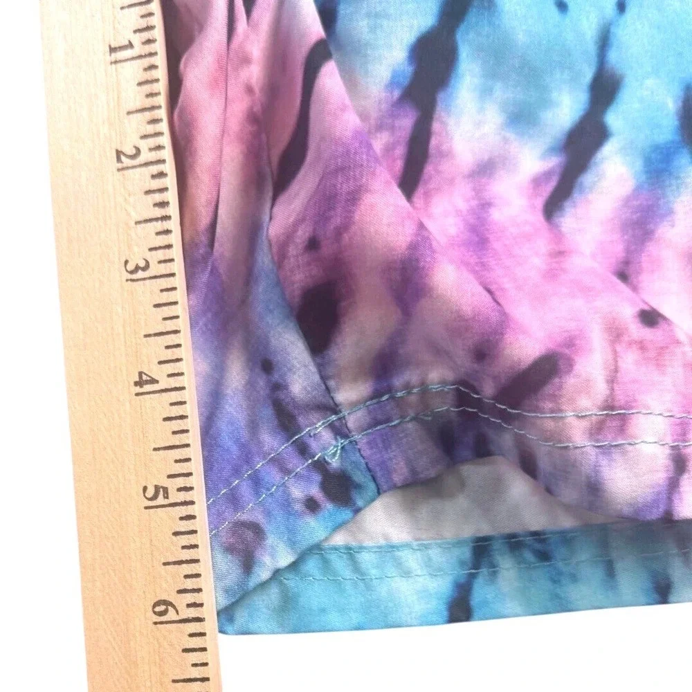 Body Glove Vapor Mens Swim Trunks Tie Dye Pink Blue Board Shorts Size L 34